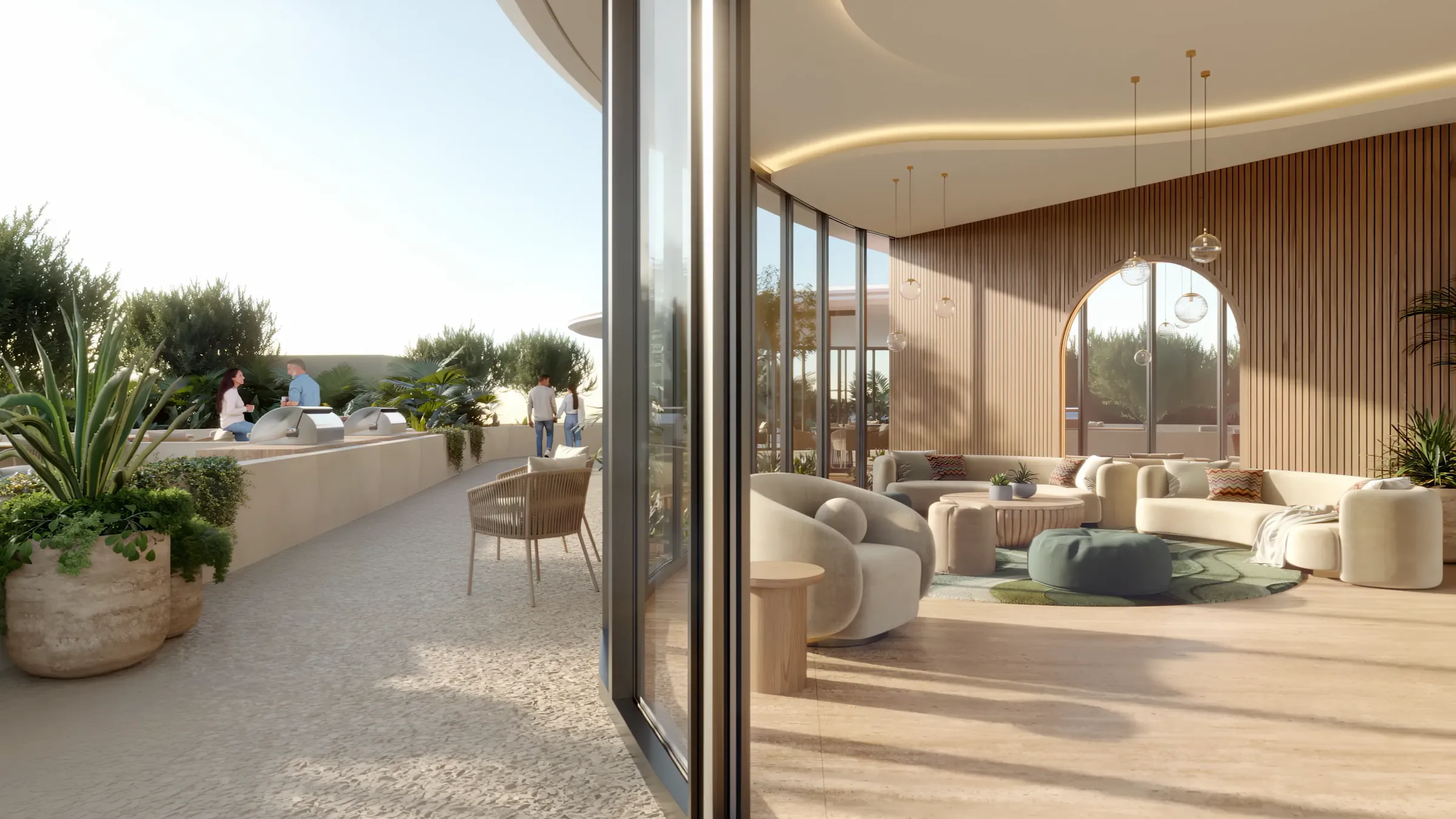Clubhouse terrace