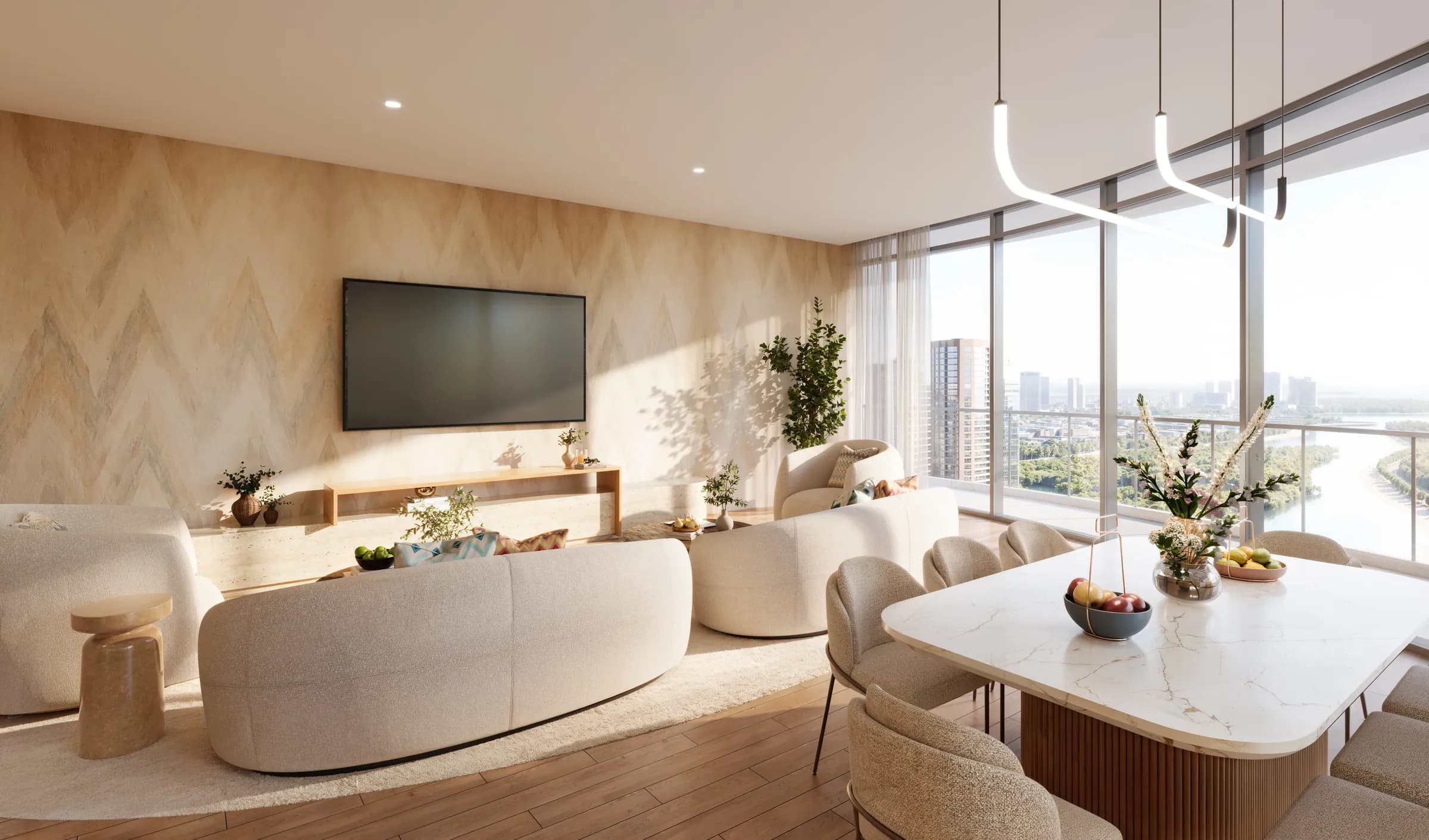 Living and dining interior